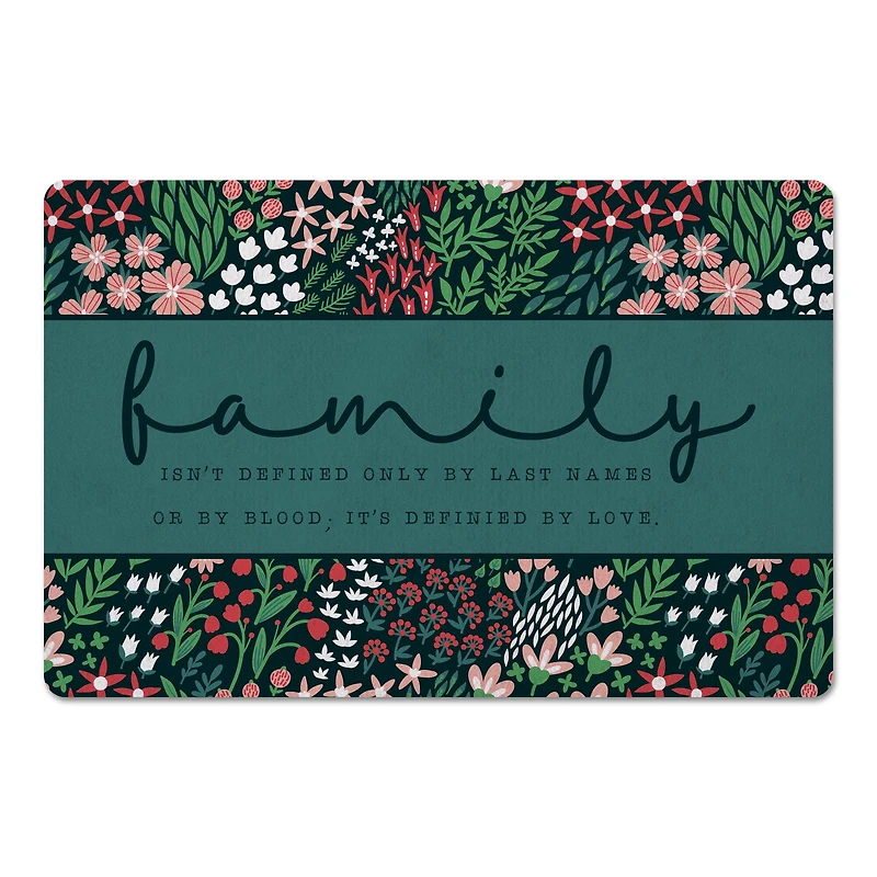 Floral Family Floor Mat
