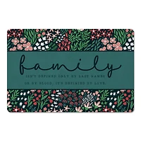 Floral Family Floor Mat