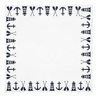 Nautical Border 10" x 10" Poly Twill Napkin