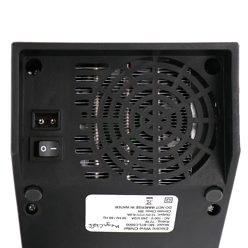 MegaChef Black Electric Wine Chiller with Digital Display