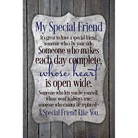 New Horizons My Special Friend Wood Plaque