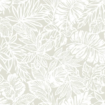RoomMates Batik Tropical Leaf Peel & Stick Wallpaper