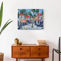 Beach Town 20" x 16" Canvas Wall Art