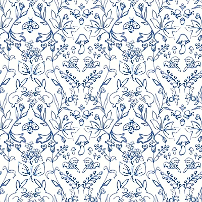 RoomMates Meadow Blue Peel & Stick Wallpaper