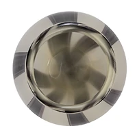 Hello Honey® 7.75" Black & White Striped Glass Vase