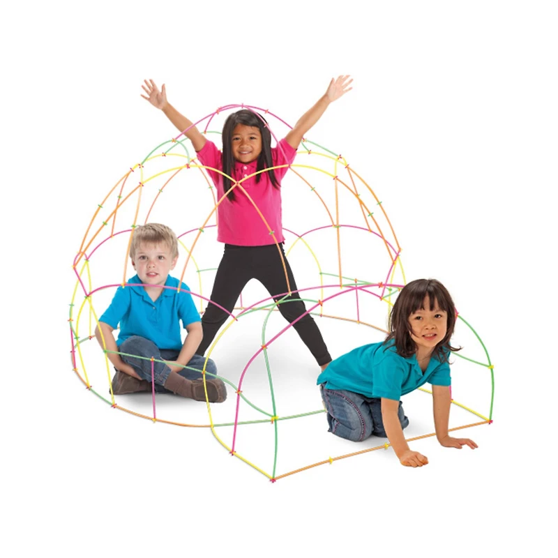 Straws & Connectors Neon - 300 Piece Set