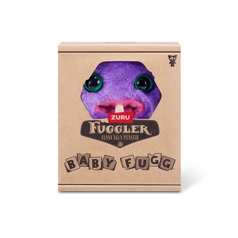 Fuggler™ Baby Fugg™ 3.5" Purple Mr. Needles Funny Ugly Monster Soft Plush