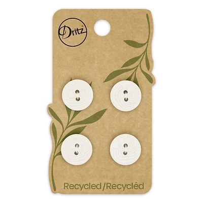 Dritz® 15mm Light Gray Recycled Corozo Round Button, 12ct.