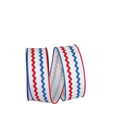 The Ribbon Roll 1.5" x 10yd. Linen Wired Ricrac Cutout Ribbon