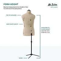 Dritz® Mr. Tailor Male Dress Form with Adjustable Tri-Pod Stand