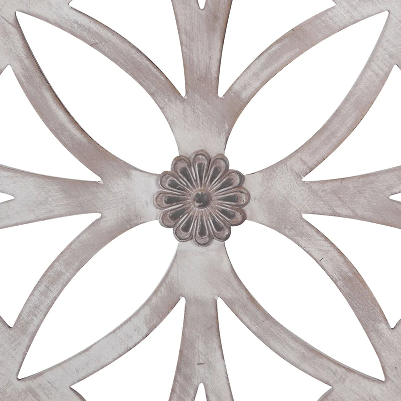 Gray Wood & Metal Farmhouse Wall Decoration