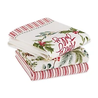 DII® Holly Jolly Sprigs Dishtowel Set