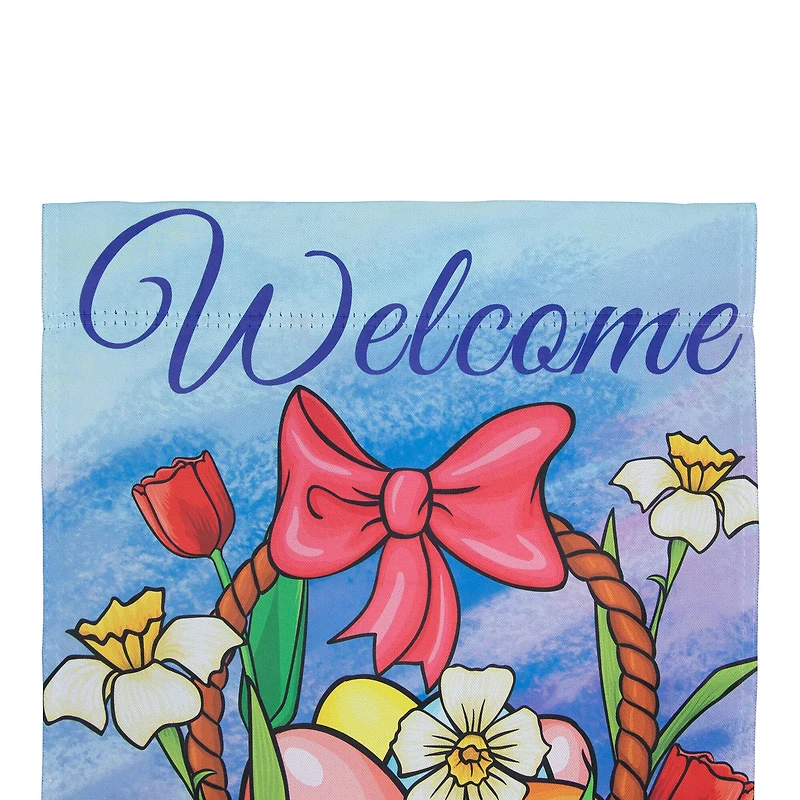 40" x 28" Welcome Easter Basket Outdoor House Flag 28" x 40"