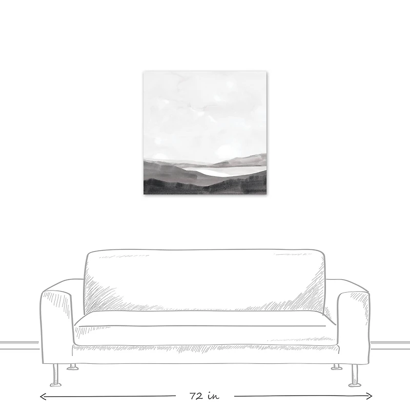 Hazy Landscape 30" x 30" Canvas Wall Art