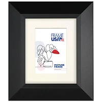 Frame USA Black Series Large Black Single Image Picture Frame with Mat