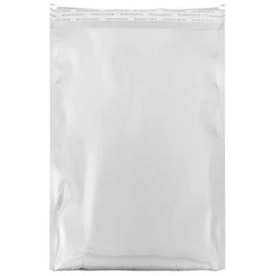 JAM Paper 12" x 18" Silver Foil Open End Envelopes with Self Adhesive Closure, 25ct.