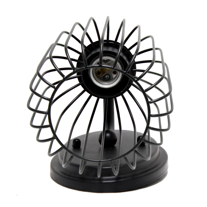 Lalia Home Ironhouse 10.5" Black Cage Wall Sconce