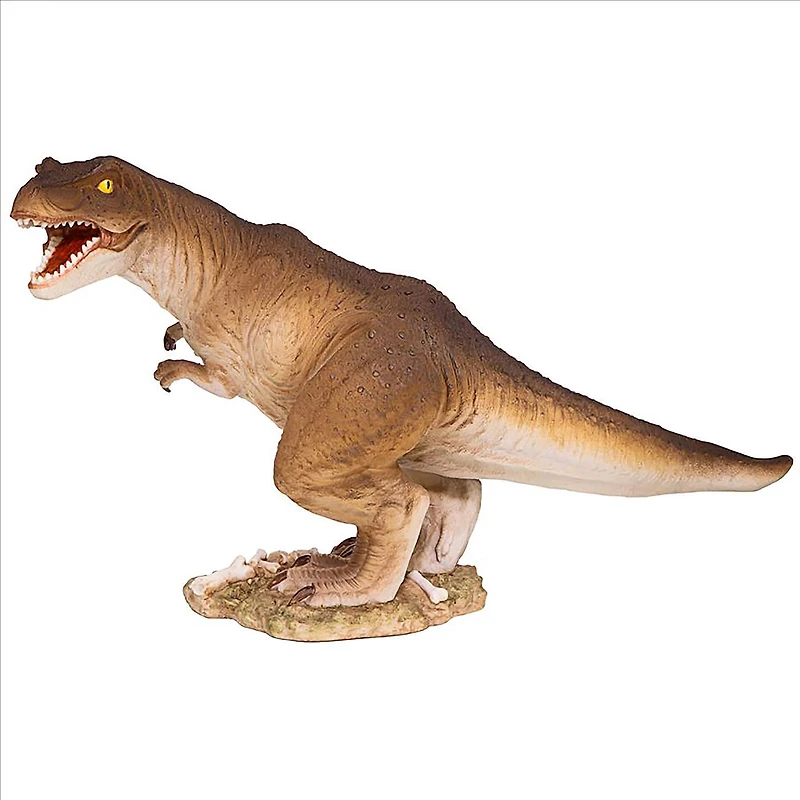 Design Toscano 29.5" Brown Jurassic Tyrannosaurus Rex Statue
