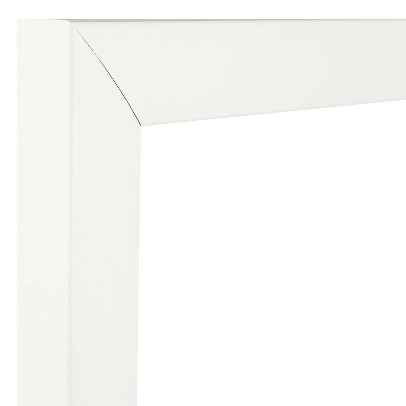 Craig Frames 4 Pack Contemporary White Satin Picture Frame with Mat