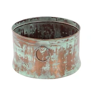 Copper Metal Rustic Planter Set