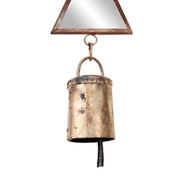 The Novogratz 32" Brown Metal Eclectic Mirror Wind Chime