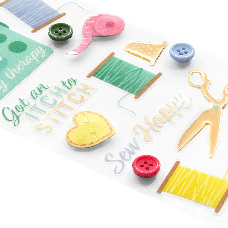 Sewing Dimensional Stickers by Recollections™