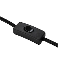 Hello Honey® 16.75" Natural Brown Cut Out Ceramic Table Lamp with Linen Shade