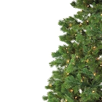 6.5ft. Pre-Lit Medium Pine Artificial Christmas Tree, Clear Lights