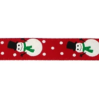 3/8" x 12ft. Red Snowman Ribbon by Celebrate It® Christmas
