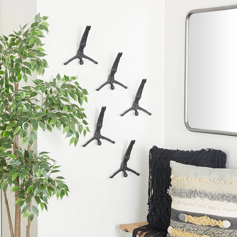 The Novogratz 10" Aluminum Modern Figurine Wall Décor Set