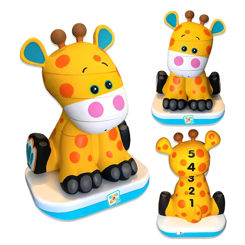 Stack-a-Roos Pals™ Baby Giraffe Stacking Animal Tower