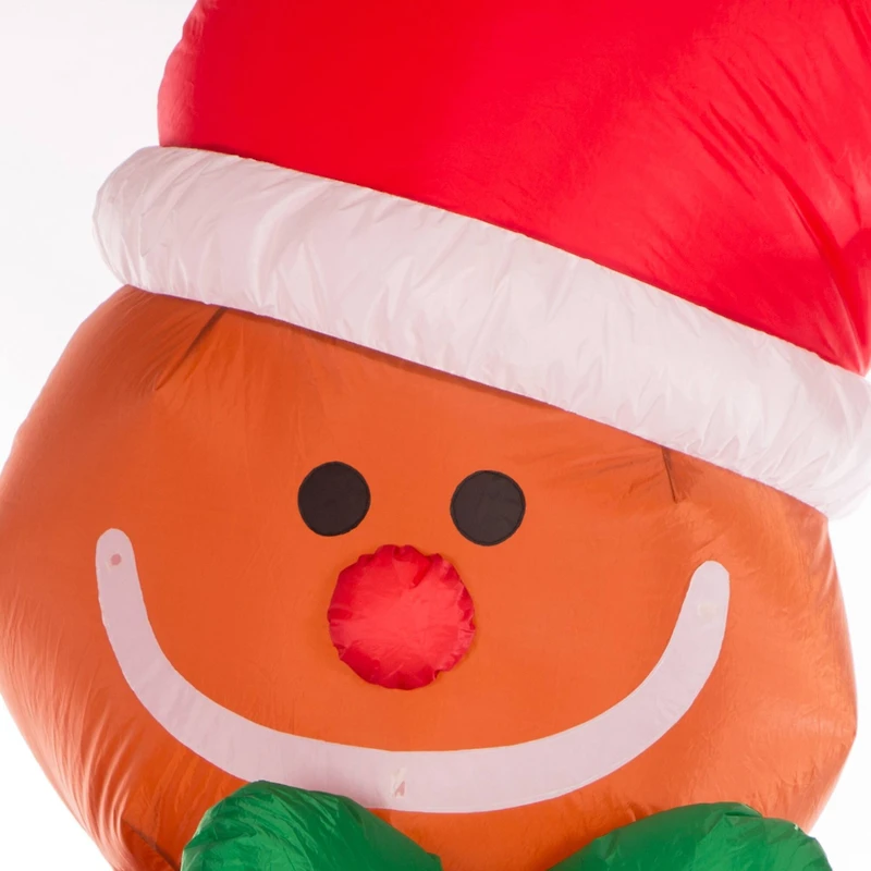 Glitzhome® 8ft. LED Inflatable Gingerbread Man