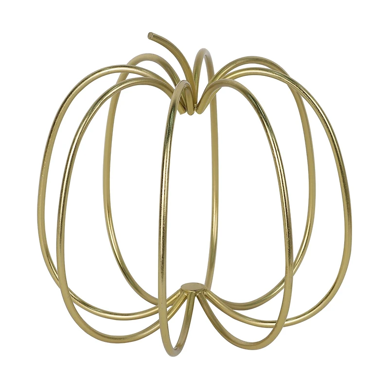 7.5" Gold Metal Pumpkin Tabletop Décor by Ashland®