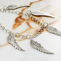 12 Pack:  Antique Silver Wing Beads, 30mm by Bead Landing™