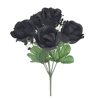 13" Rose & Baby's Breath Bush by Ashland