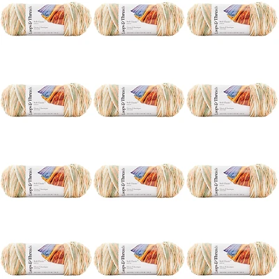 12 Pack: Soft Classic™ Multi Ombre Yarn by Loops & Threads®