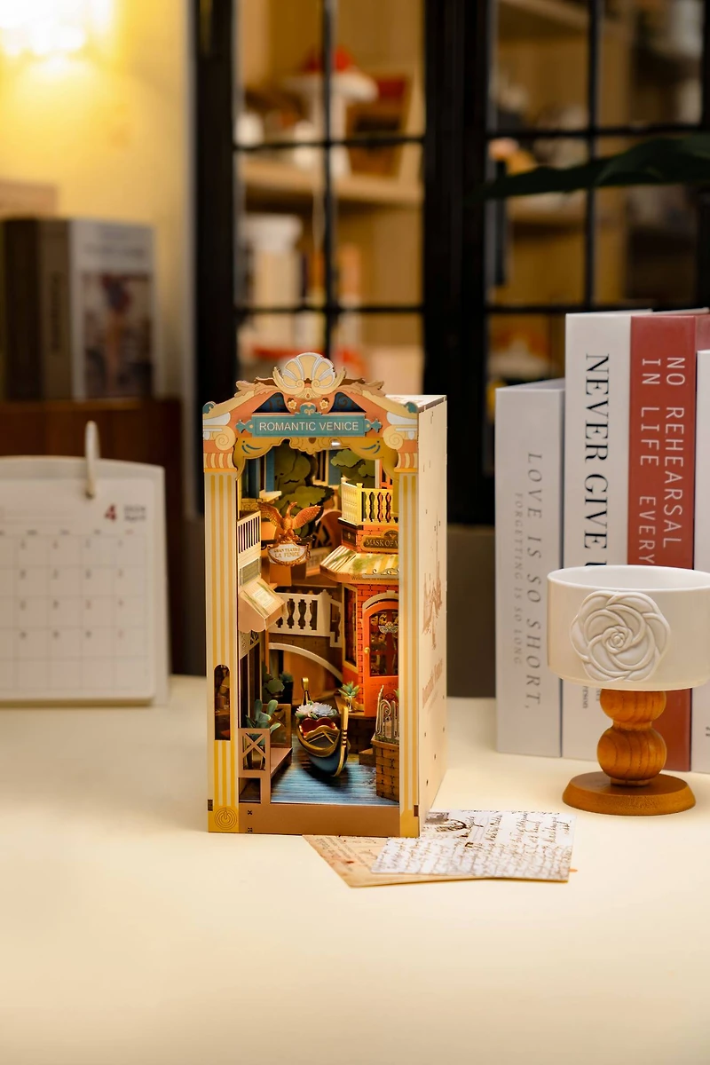 Rolife® Romantic Venice DIY Book Nook Shelf Insert Kit