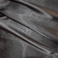 Feldman Star Black Glitter Satin