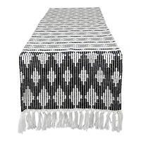 DII® 72" Black & Gray Colby Southwest Table Runner