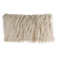 Hastings Home Faux Fur Lumbar Pillow