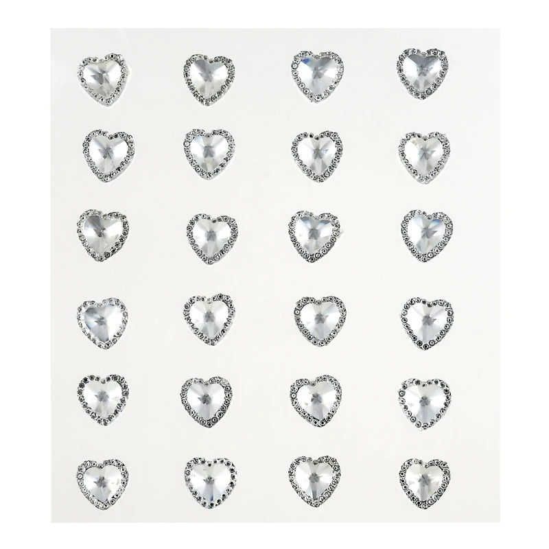 Clear Rhinestone Heart Stickers by Recollections™