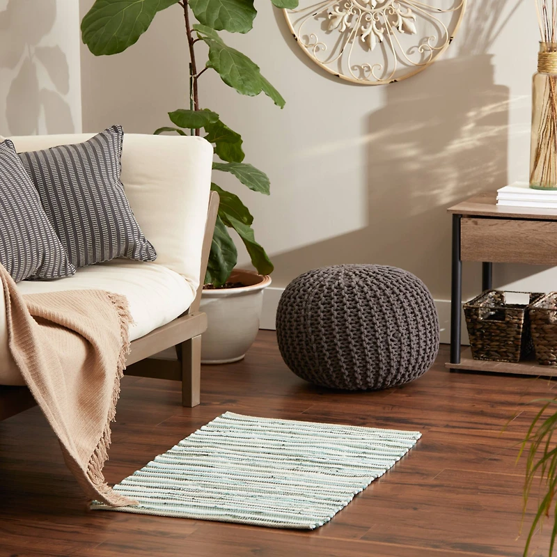 DII® Slim Stripe Cotton Chindi Rug