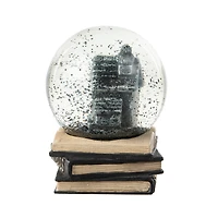 Glitzhome® 5" Halloween Haunted House Water Globe