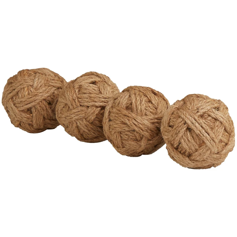 Brown Handmade Jute Orbs & Vase Filler Set