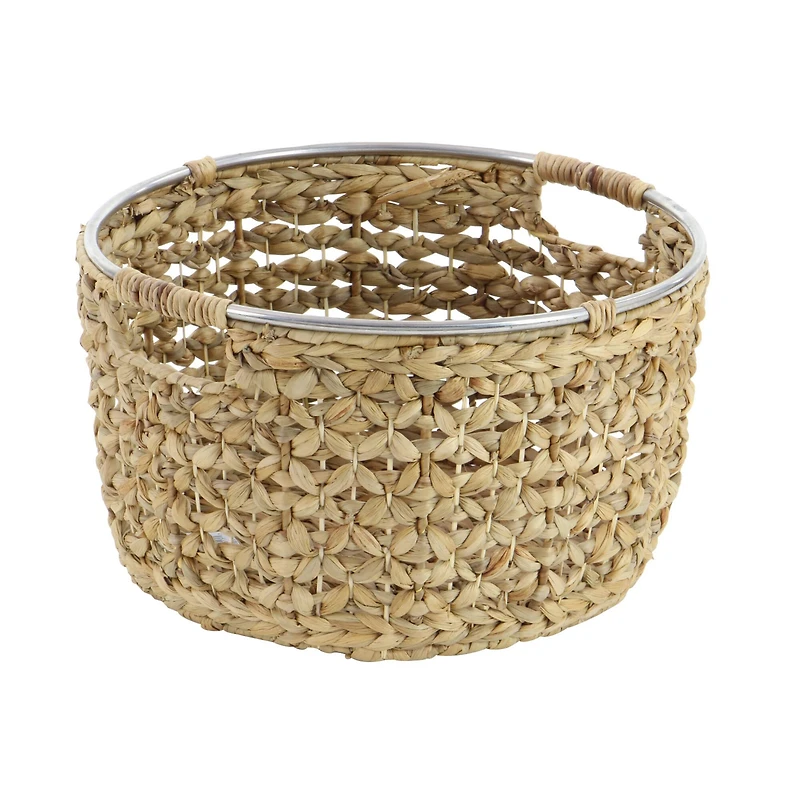 Tan Sea Grass Natural Storage Basket Set
