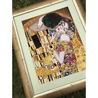 RIOLIS The Kiss after G. Klimt's Painting Counted Cross Stitch Kit R1170