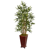 4.5ft. Bamboo Tree in Bamboo Tower Planter