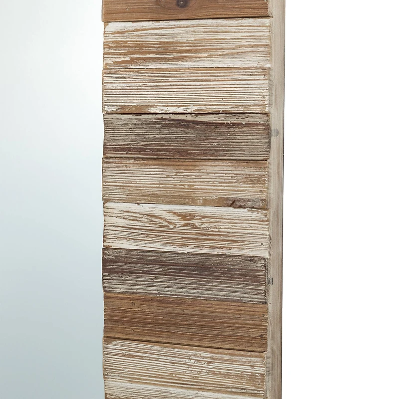 Glitzhome® 39.5" Rectangle Wooden Farmhouse Wall Mirror