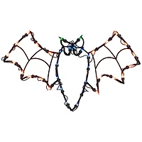 15" Lighted Bat Halloween Window Silhouette Decoration
