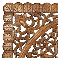 Brown Wood Traditional Wall Décor Set